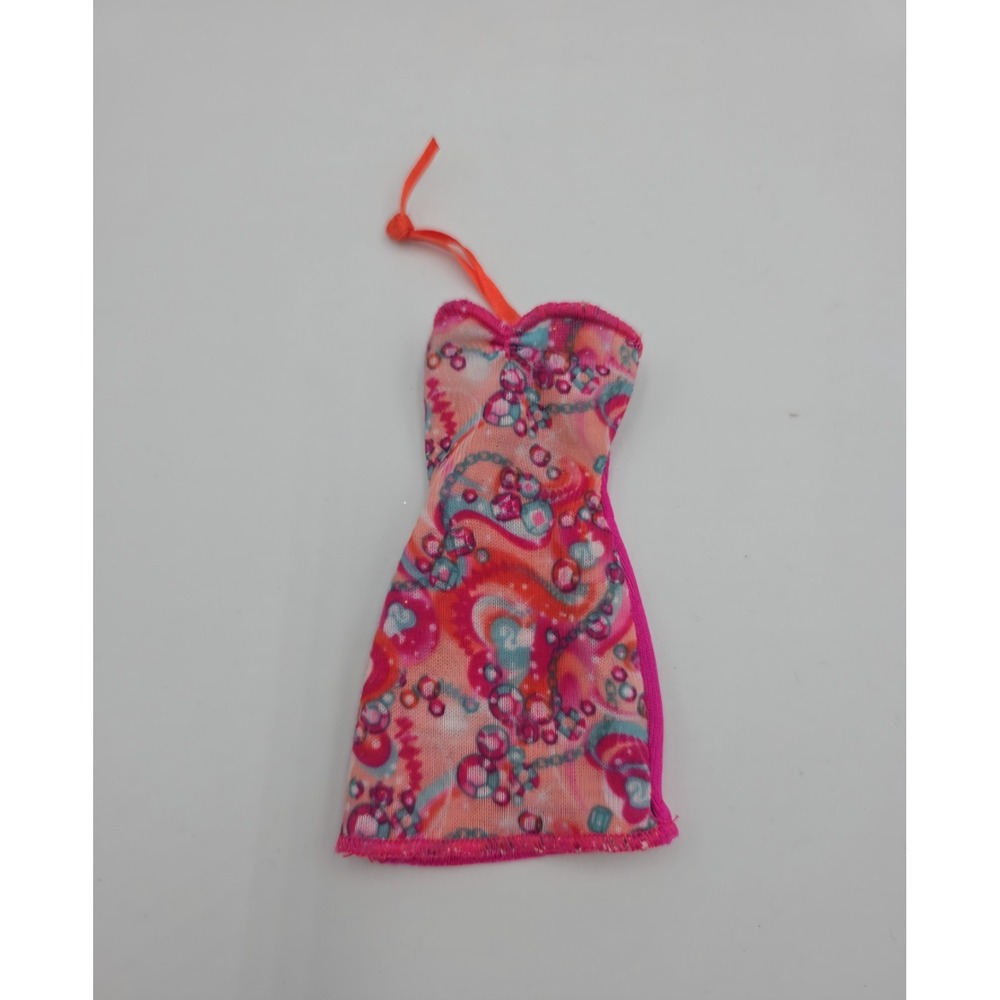 Barbie Doll Pink & Diamonds Fashionista Short Mini Sundress Neck Strap Clothes
